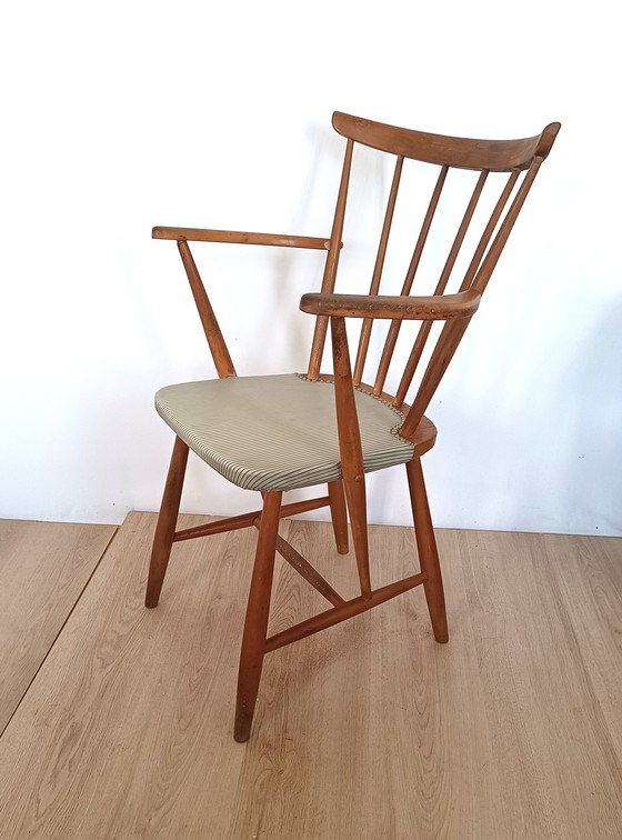 Image 1 of Twee Vijftiger Jaren Eetkamerstoelen