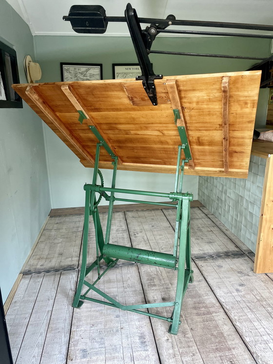 Image 1 of Table d'architecte vintage française Kohlmann