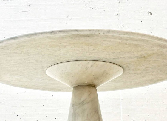 Image 1 of Round table in Carrara marble by Carlo Scarpa for Cattelan Italia, 1970s