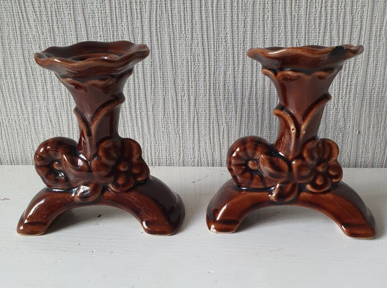 Image 1 of Leone con orologio e 2 candelieri 1920-1930