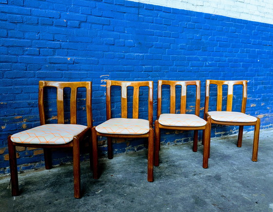 Image 1 of Dyrlund vintage teak chairs - Denmark
