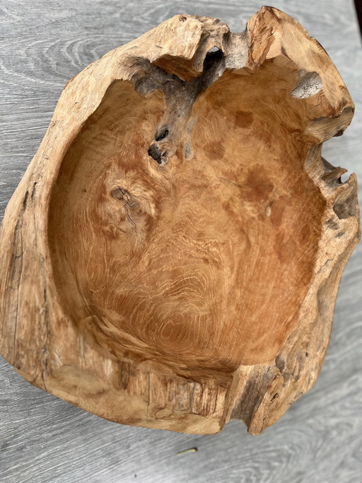 bol décoratif en bois