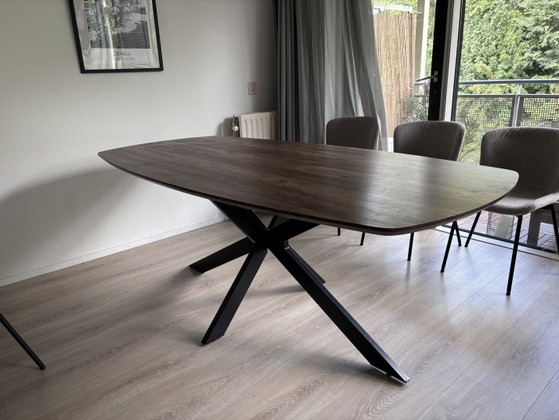 Image 1 of Walnut wood table 200x100