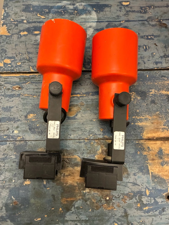 Set of 6 Vintage Philips Track Spot Lights NWS 83/96 – 70s Space Age – Metal, Plastic (photo 3 of 15)