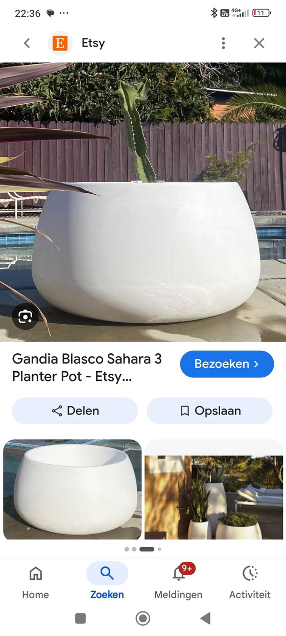 Gandia blasco Sahara 3 plant pot – Garden accessories, Plastic (photo 3 of 5)