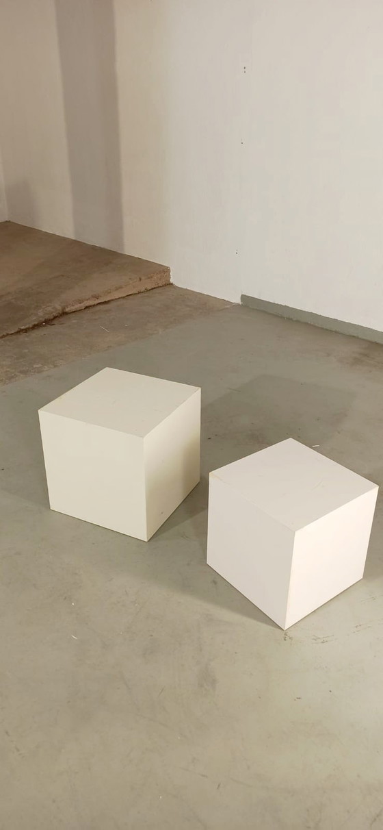 Image 1 of Ensemble de 2 boîtes de présentation vintage en bois