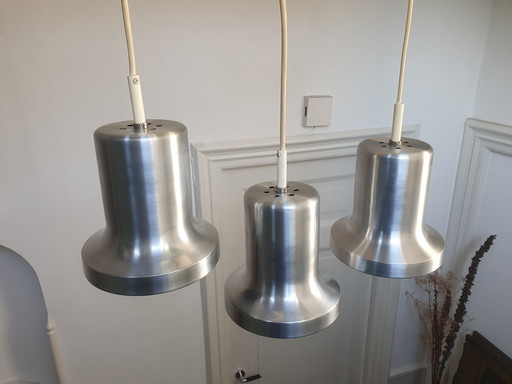 3 x RAAK Amsterdam Chrome Pendant Lamps