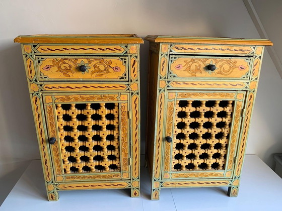 Image 1 of Zwei authentische marokkanische handgefertigte Nachttische