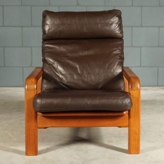 Image 1 of Vintage Deense fauteuil – L. Olsen & Son – teakhout – jaren 60
