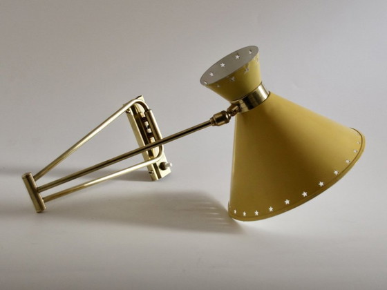 Image 1 of Diabolo wall lamp, René Mathieu for Lunel, 1950