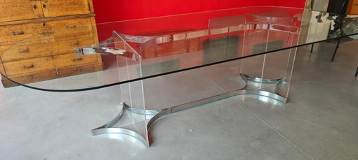 Large 3m Glass and Plexiglass Table – eettafels (photo 2 of 5)