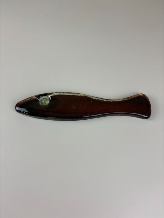 Image 1 of Vintage glass paperweight fish
