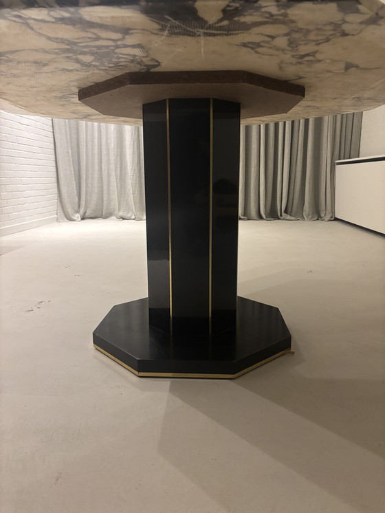 Image 1 of Art Deco dining table Calacatta viola marble