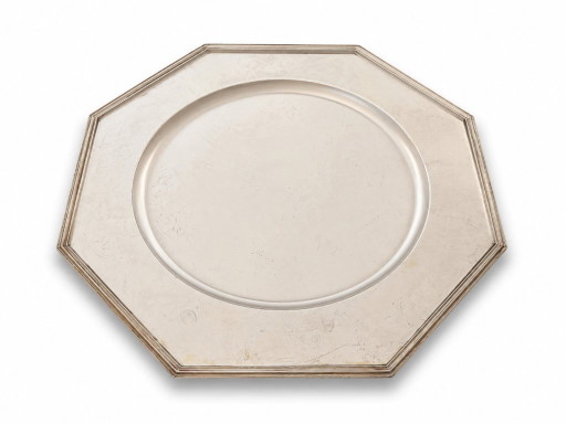 Set of 6 1980s silver placemats – tafelaccessoires, Metal