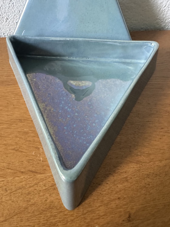 Image 1 of Caja triangular de cerámica Charolles de los años 80