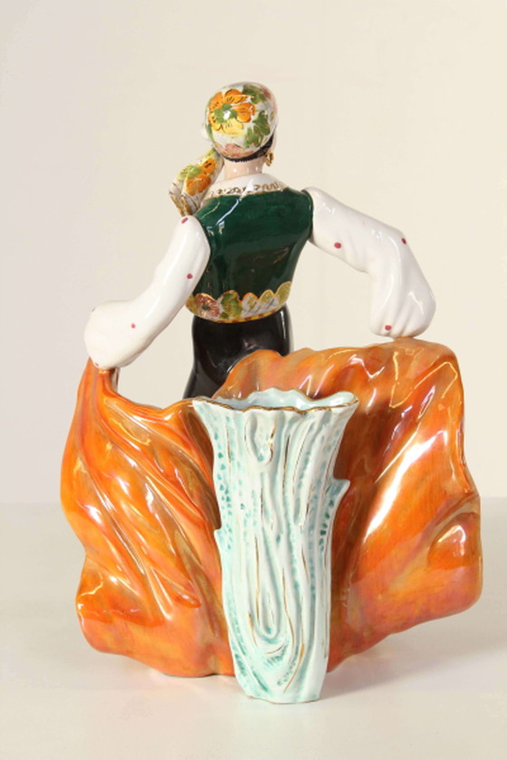 Image 1 of Ceramic sculpture of a dancer by Girardi Giovanni, 1940s