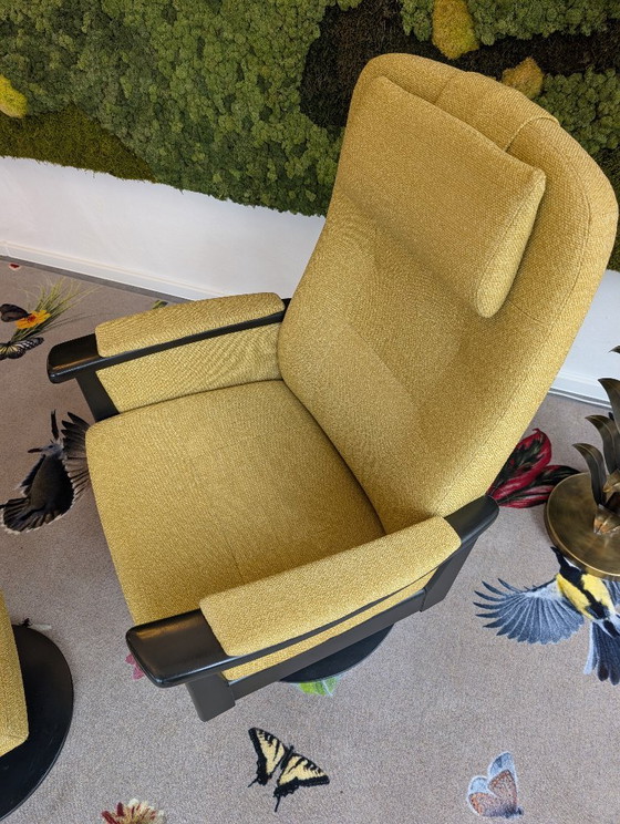 Plus 5980 Adjustable recliner chair + Footstool | Farstrup, Wool, Black (photo 5 of 11)