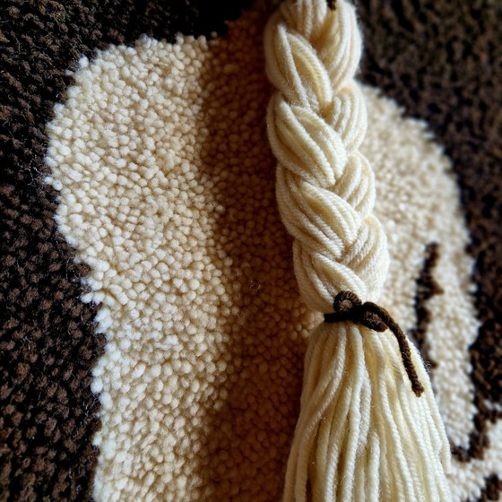 Image 1 of Arazzo da parete vintage in lana anni '70 Smyrna