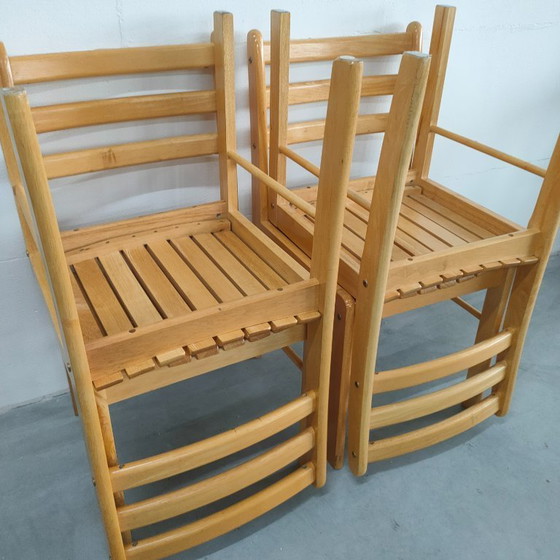 Image 1 of 4 Stühle für das Esszimmer im skandinavischen Stil (helle Farbe)