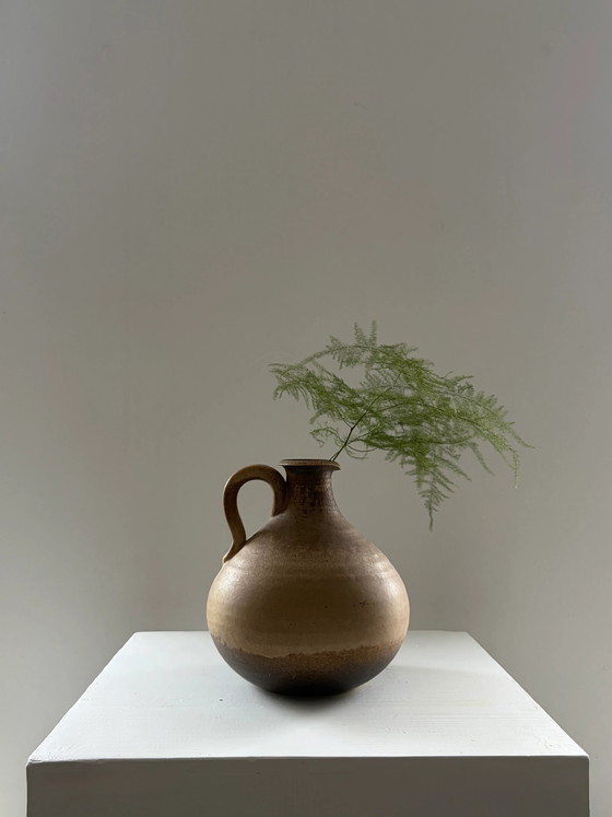 Vaso vintage in ceramica stile caraffa con manico – Vasi (photo 3 of 5)