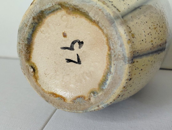 Vintage Art Déco Druipglazuur Vaas, Thulin België Model 90-2 – Thulin Faiencerie, Vazen, Ceramic (photo 9 of 10)