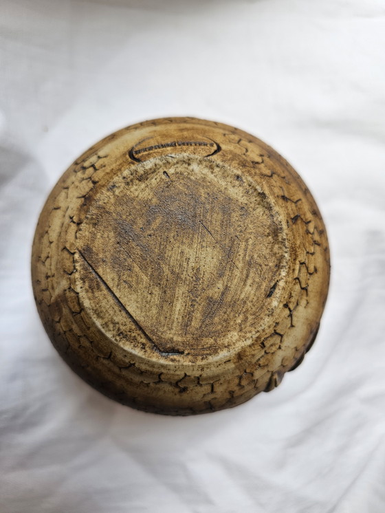 Image 1 of Gum leaf Wartook Pottery jar