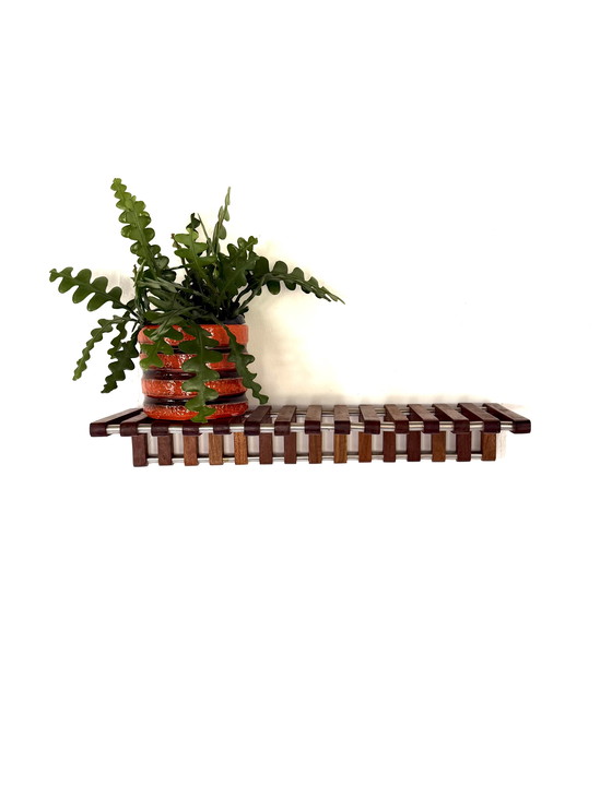 Image 1 of Vintage parametric wall shelf ‘80s