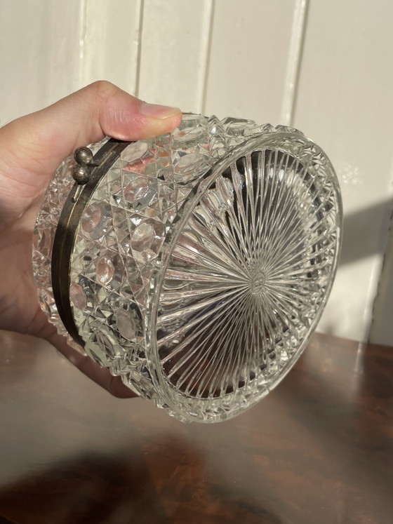 Image 1 of Portagioie o scatola portagioie in cristallo Baccarat, bijoux 1900-1930