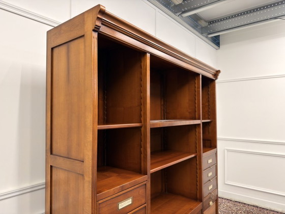 Italian Classic Assi D'Asolo Bookcase – Wood, Brass (photo 8 of 21)