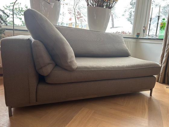 Image 1 of Minotti Hamilton three-seater sofa and two-seater sofa/chaise longue