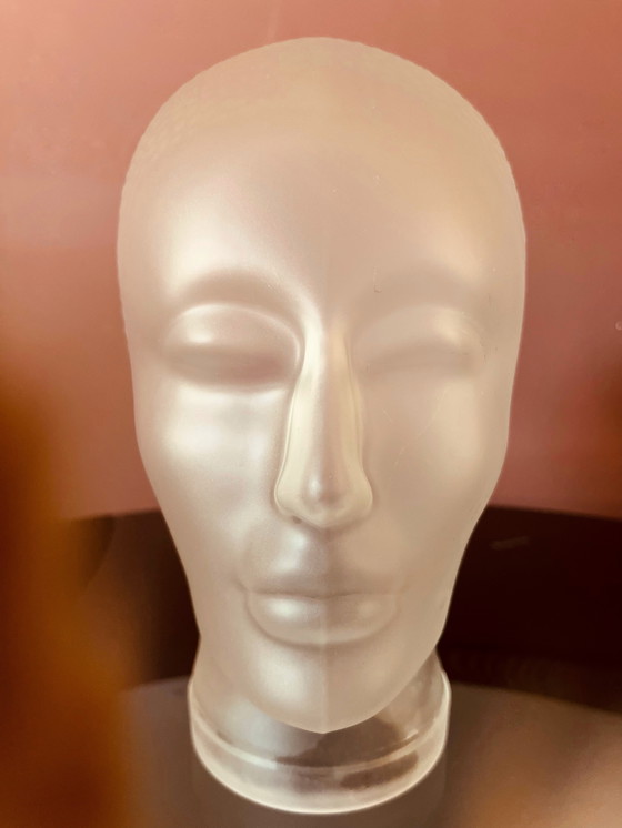 Image 1 of Design Glaskopf im Stil der 80er Jahre