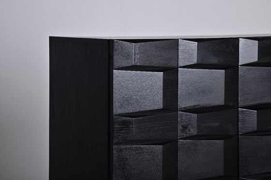 Image 1 of CREDENZA BELGA CON DESIGN TRIDIMENSIONALE ANNI '70