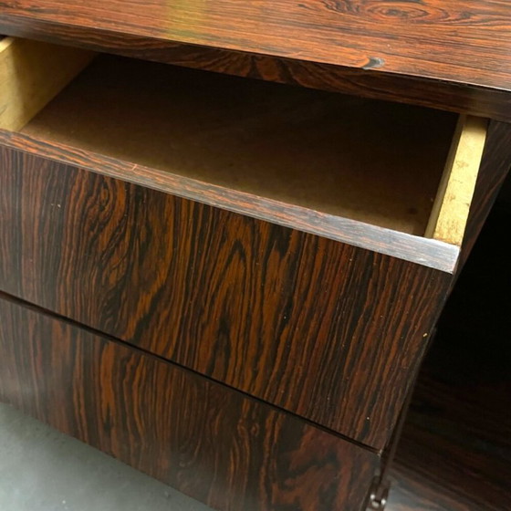 Image 1 of Mid Century Modern Danish style rosewood effect retro sideboard with drawers, 1960s