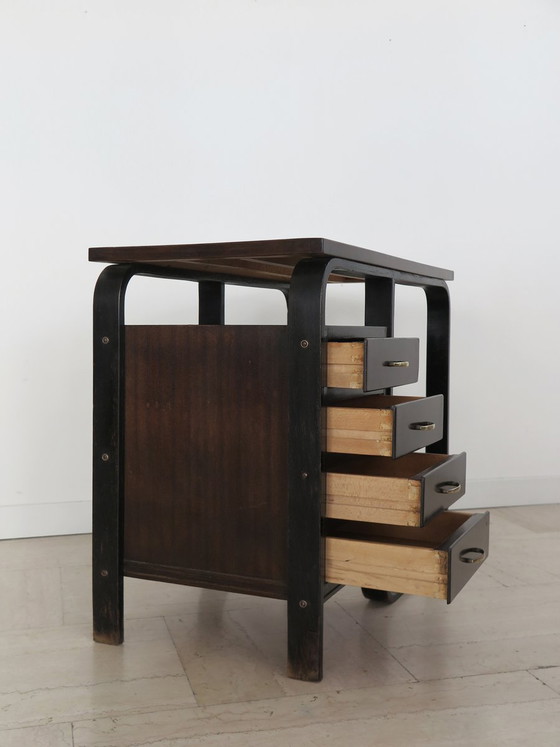 Small desk by Giuseppe Pagano for Gino Maggioni, Italy, 1940s, Desk lamps, Metal (photo 2 of 13)