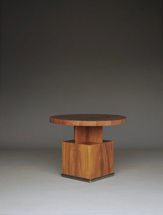 Image 1 of Geometrische salontafel of bijzettafel in art-decostijl, jaren 1930.