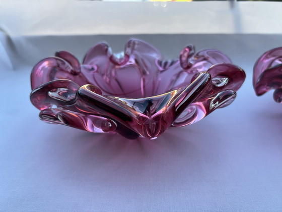 Set di 2 ciotole in vetro artistico di metà secolo – Josef Hospodka, anni '60 – Glass (photo 6 of 15)