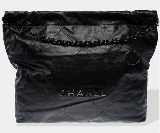 Borsa CHANEL Chanel 22 in cuoio nero - 103377