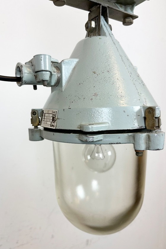 Image 1 of Grey Industrial Cast Aluminium Explosion Proof Lamp, 1970s