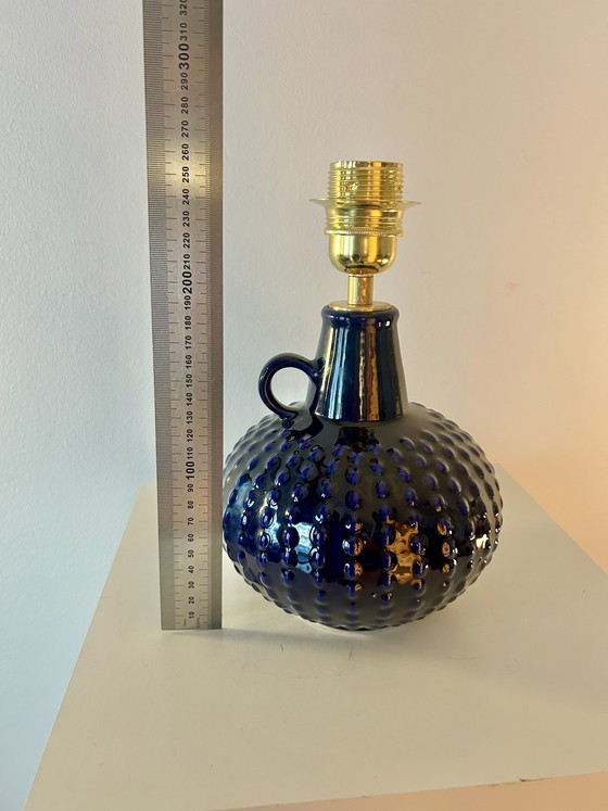 Image 1 of Lampada d'accento in stile Space Age realizzata con un raro vaso in ceramica della Germania Ovest da Jasba