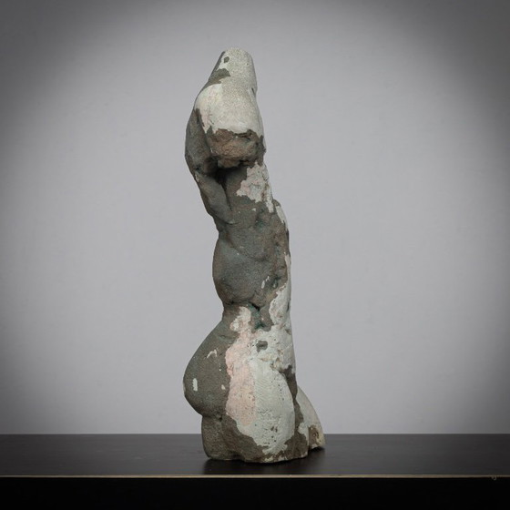 Image 1 of Coppia di sculture di torso maschile di Francine Govers, anni '90