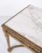 Antieke Louis XVI salontafel met marmeren blad en verguld hout, jaren 1850. – Marble (photo 9 of 9)