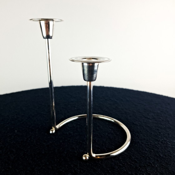 Image 1 of Vintage kandelaar BMF verzilverd jaren 70