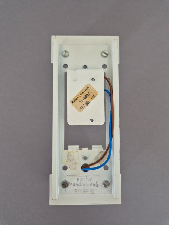 Image 1 of Lampada da parete Kaiser Leuchten in vetro ghiacciato, anni '60/'70, vintage Mid-Century