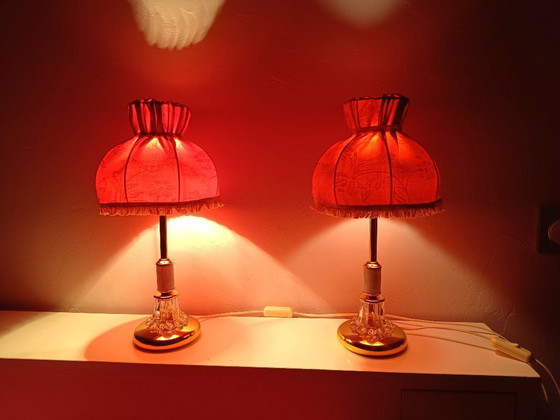 Image 1 of Paire de lampes à poser vintage