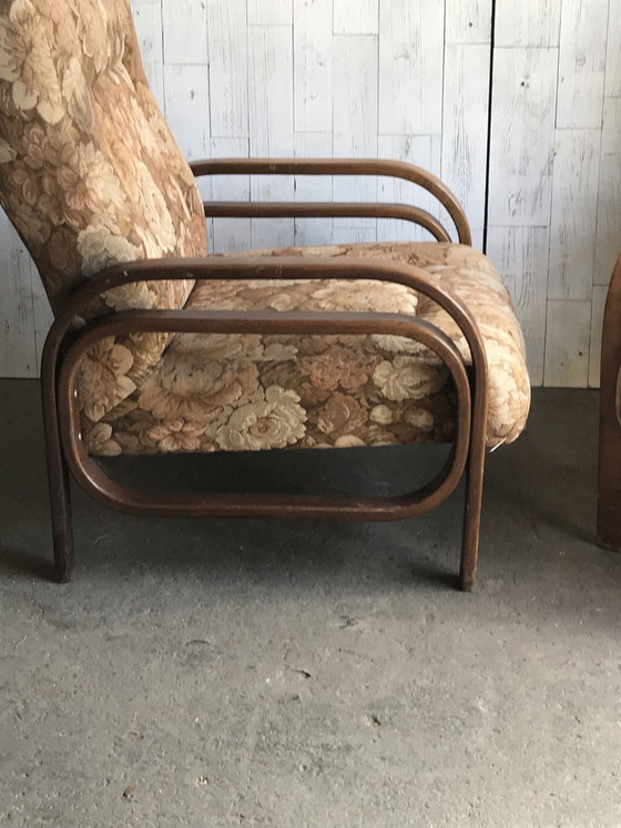 Set of Vintage Art Deco Armchairs, 1930s (photo 7 of 10)