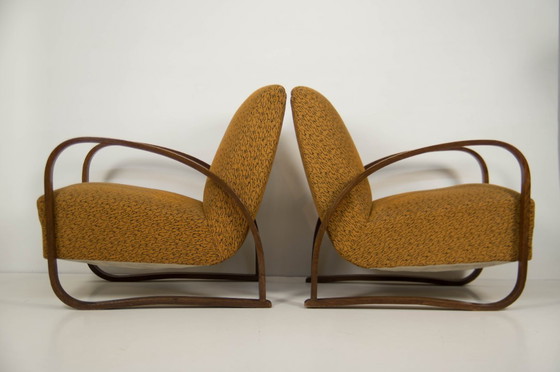 Image 1 of Satz von zwei Sesseln H70 von Jindrich Halabala, 1930er Jahre