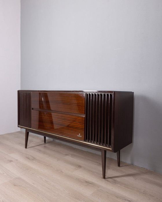 Image 1 of VINTAGE 1960S RADIO PHONOGRAPH STEREO MOBILE ROSSINI MODEL BY GRUNDIG