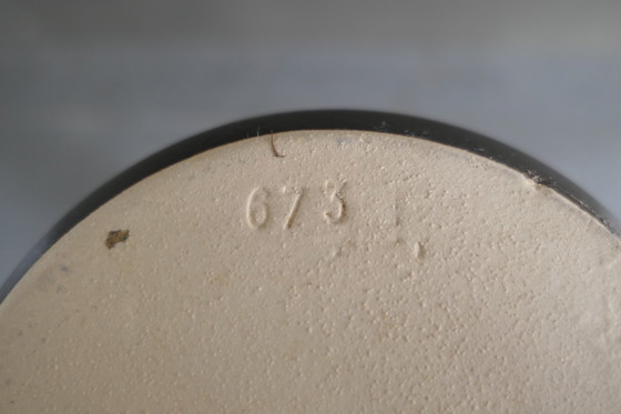 Image 1 of Vintage set of 3 heavy earthenware vases