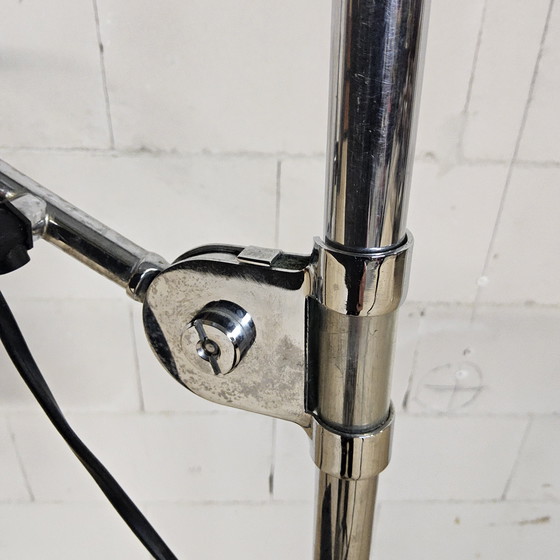 Image 1 of Vintage chrome/white Bauhaus floor lamp Gubi Bestlite BL3 (Best and Lloyd West Midlands)