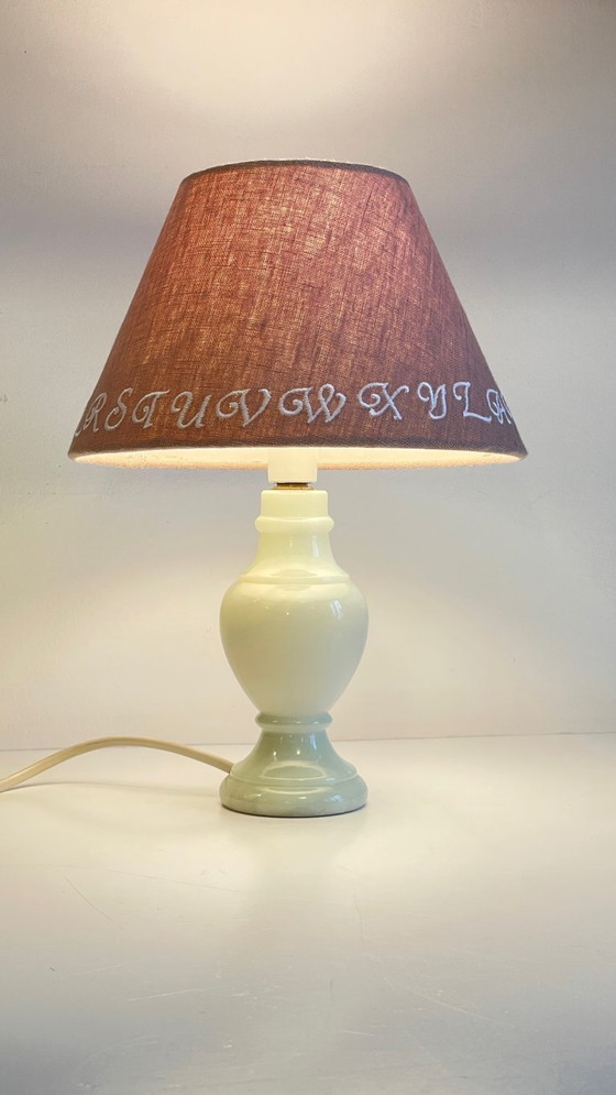 Image 1 of Vintage white marble lamp